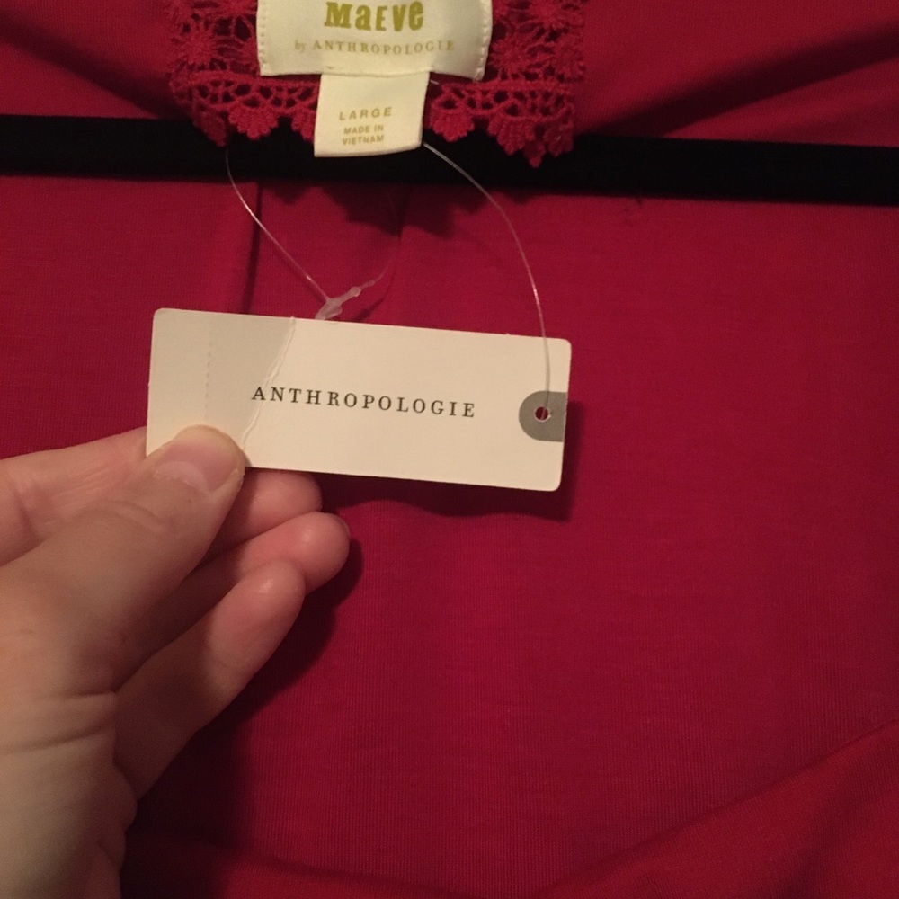 Anthropologie red dress